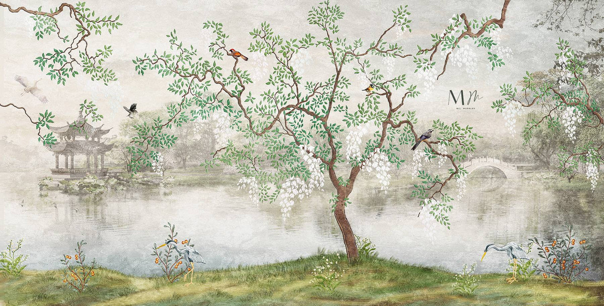 Paisaje con árboles
