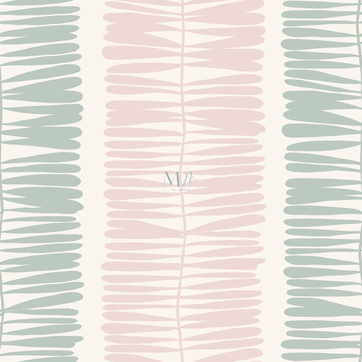 Rosado y verde