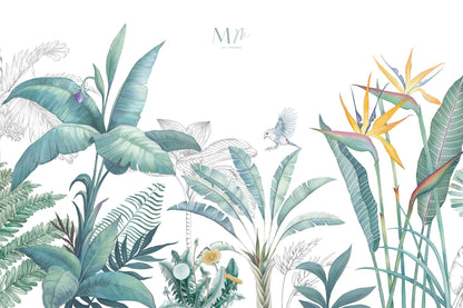 Tropicales en acuarela