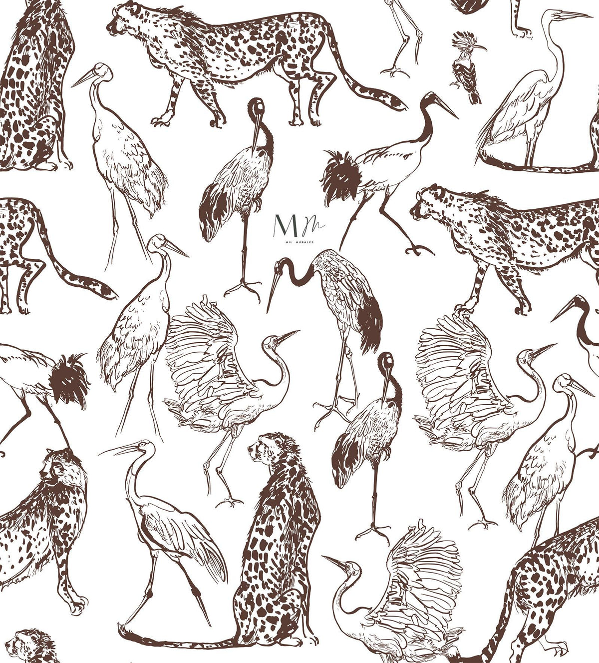Animales en sepia