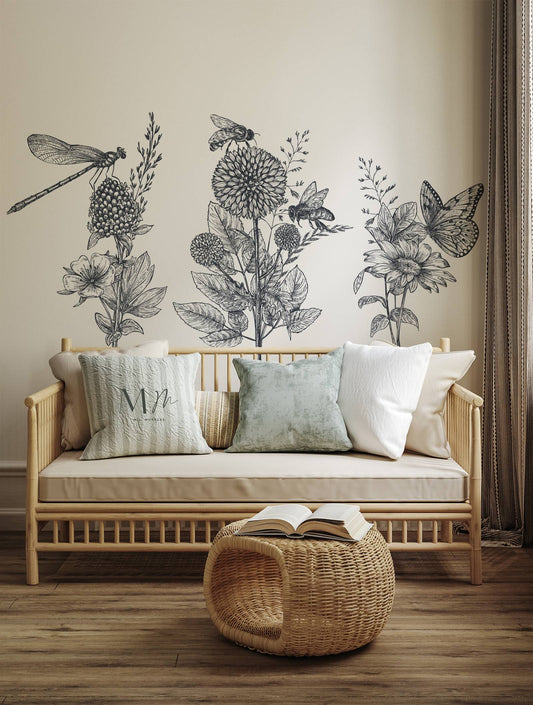 Animales en flor