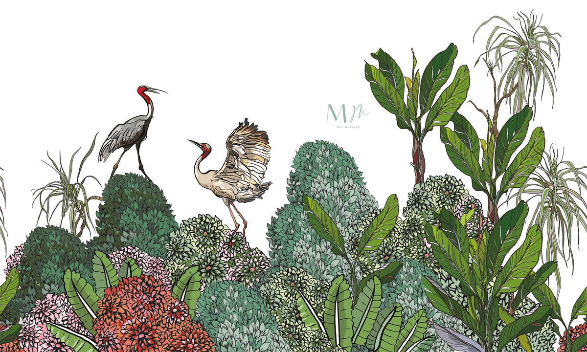 Arbustos y aves