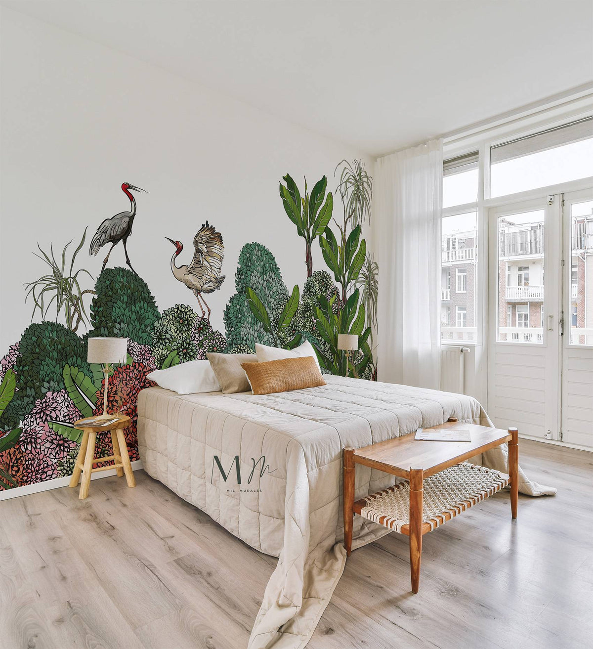 Arbustos y aves