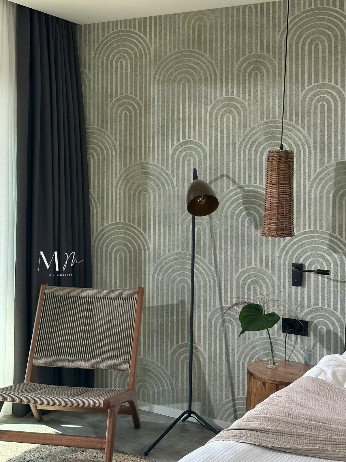 Art deco musgo