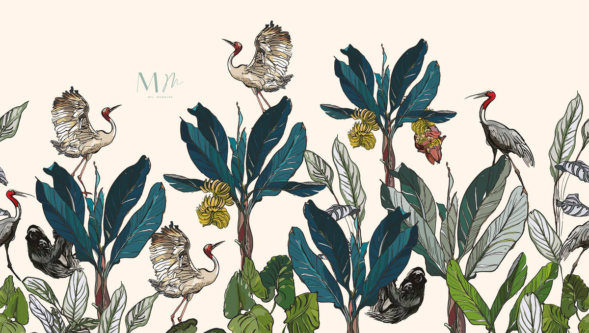Aves y bananas