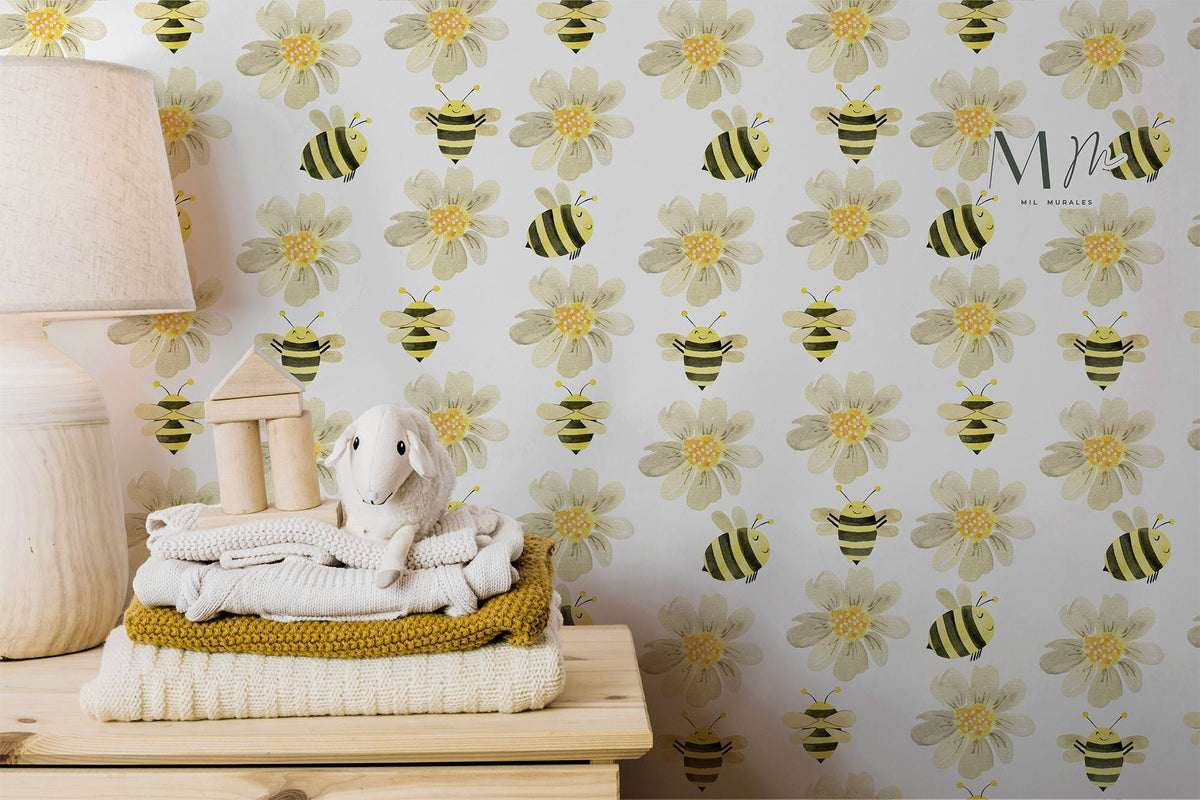 Bees and flowers