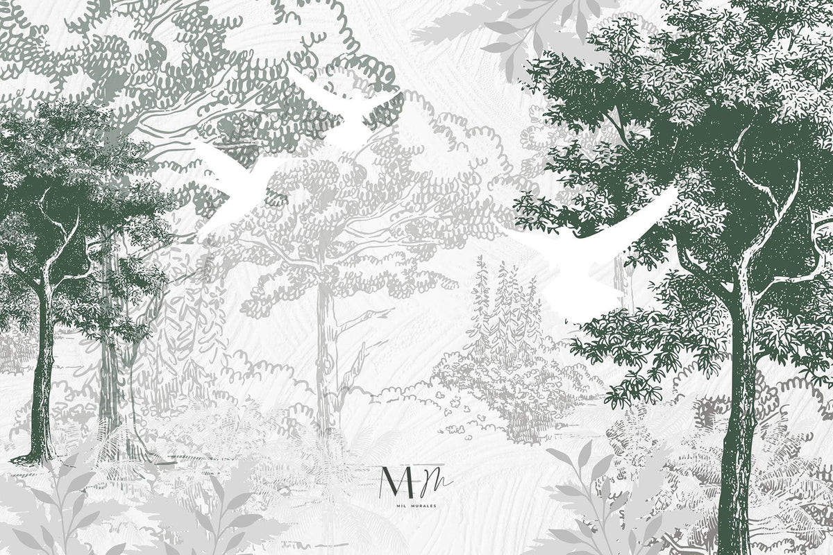 Bosque y aves
