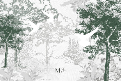 Bosque y aves