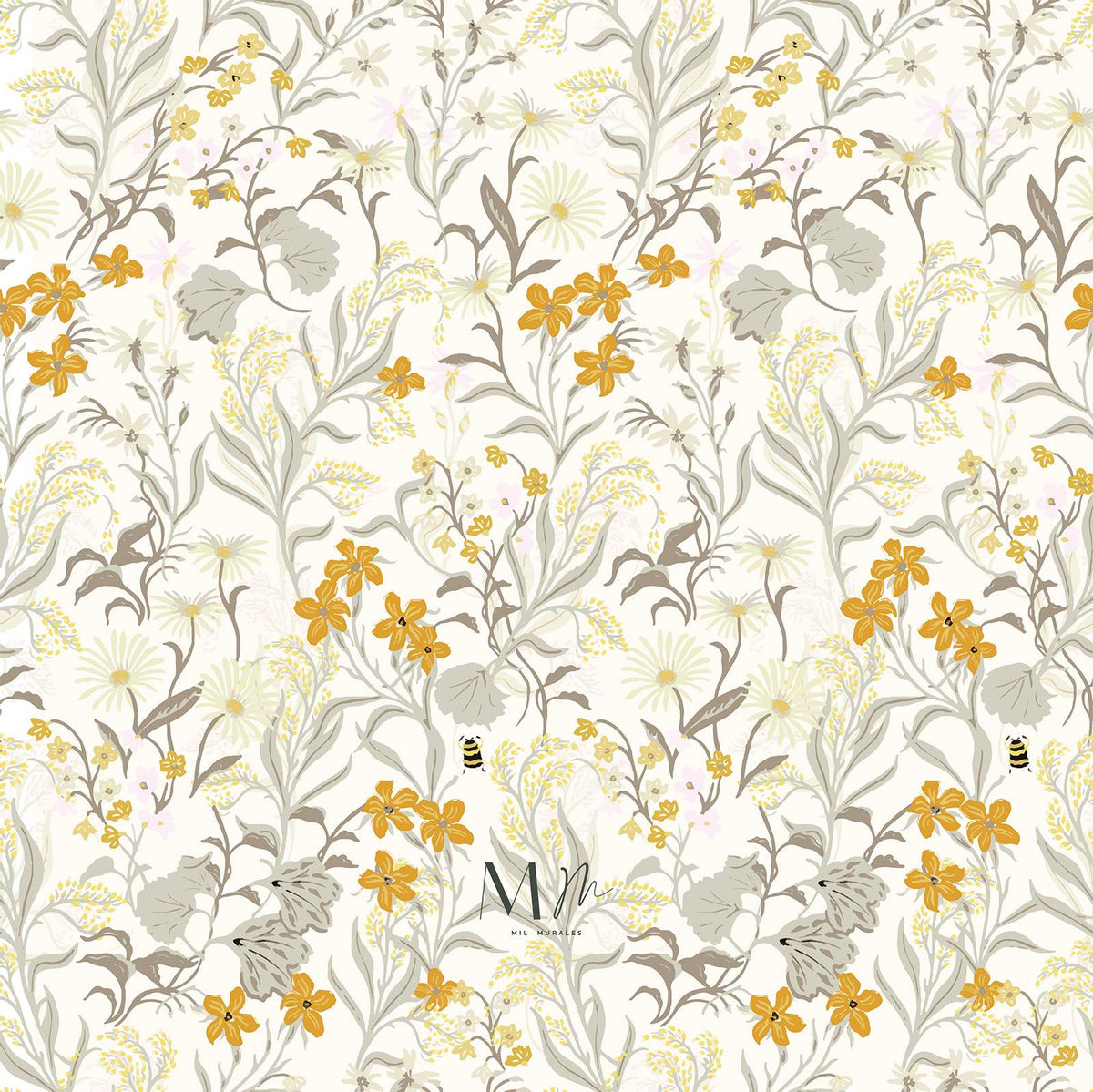 Floral Mostaza