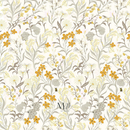 Floral Mostaza
