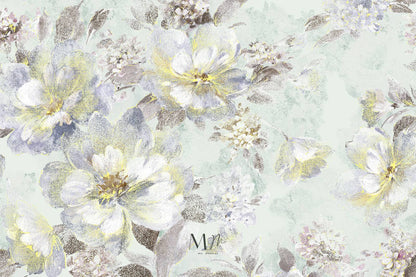 Flores con destellos