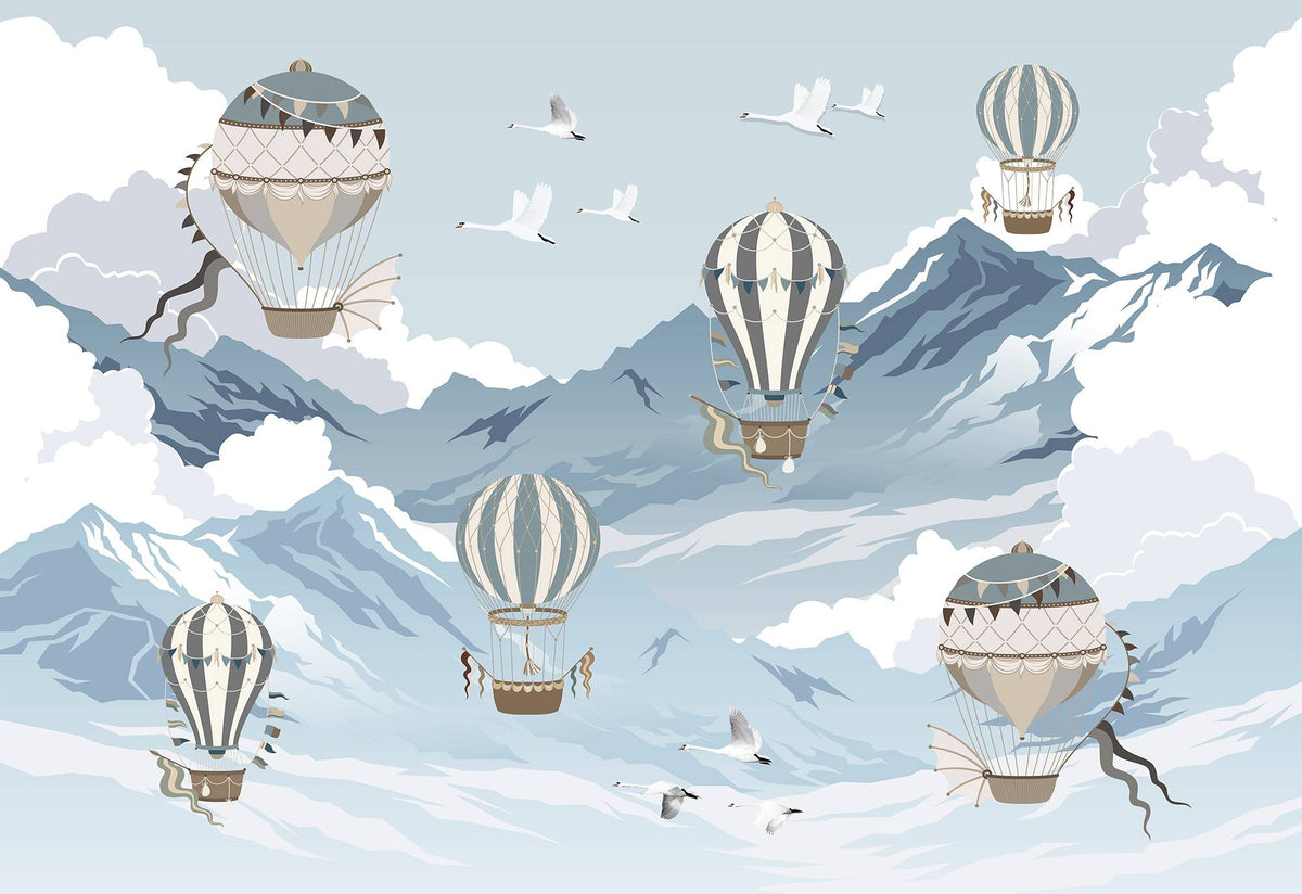 Globos en montañas