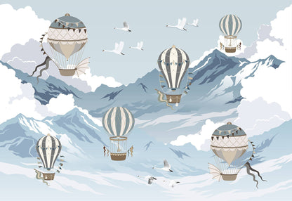 Globos en montañas