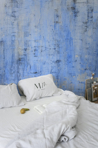 Hormigón azul y gris