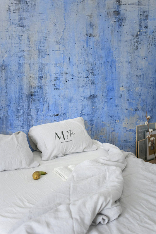 Hormigón azul y gris