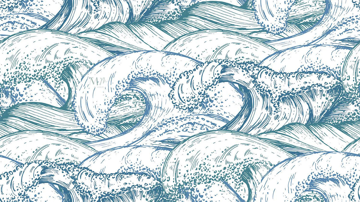 Ilustración de olas