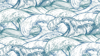 Ilustración de olas