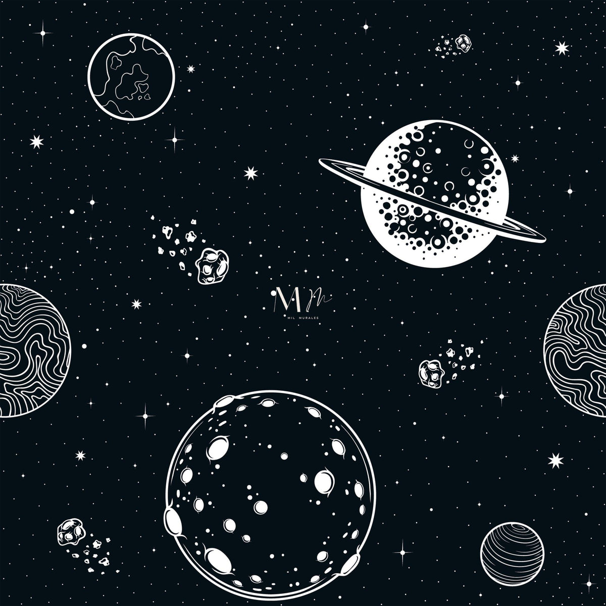 Planetas en negro