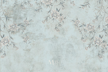 Rama floral celeste