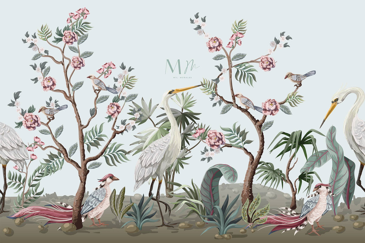 Rosales y aves