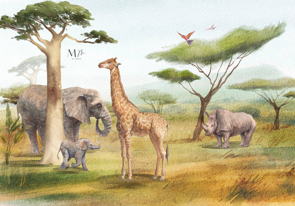 Safari en acuarela