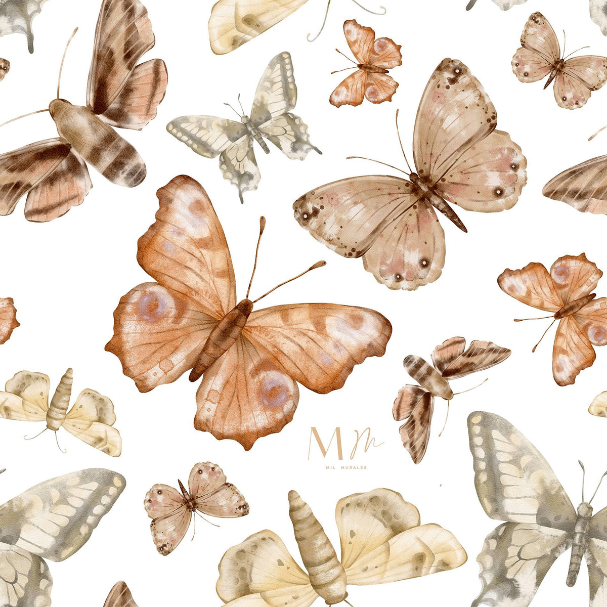 Several Butterflies
