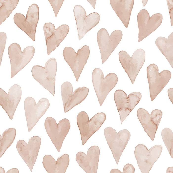 Corazones beige