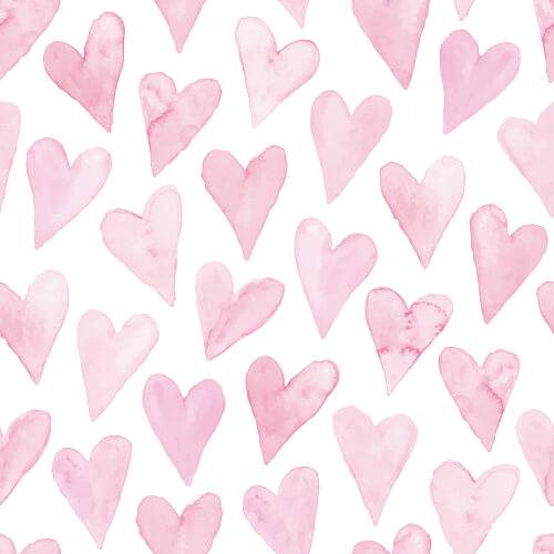 Corazones de acuarela