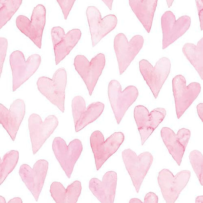 Corazones de acuarela