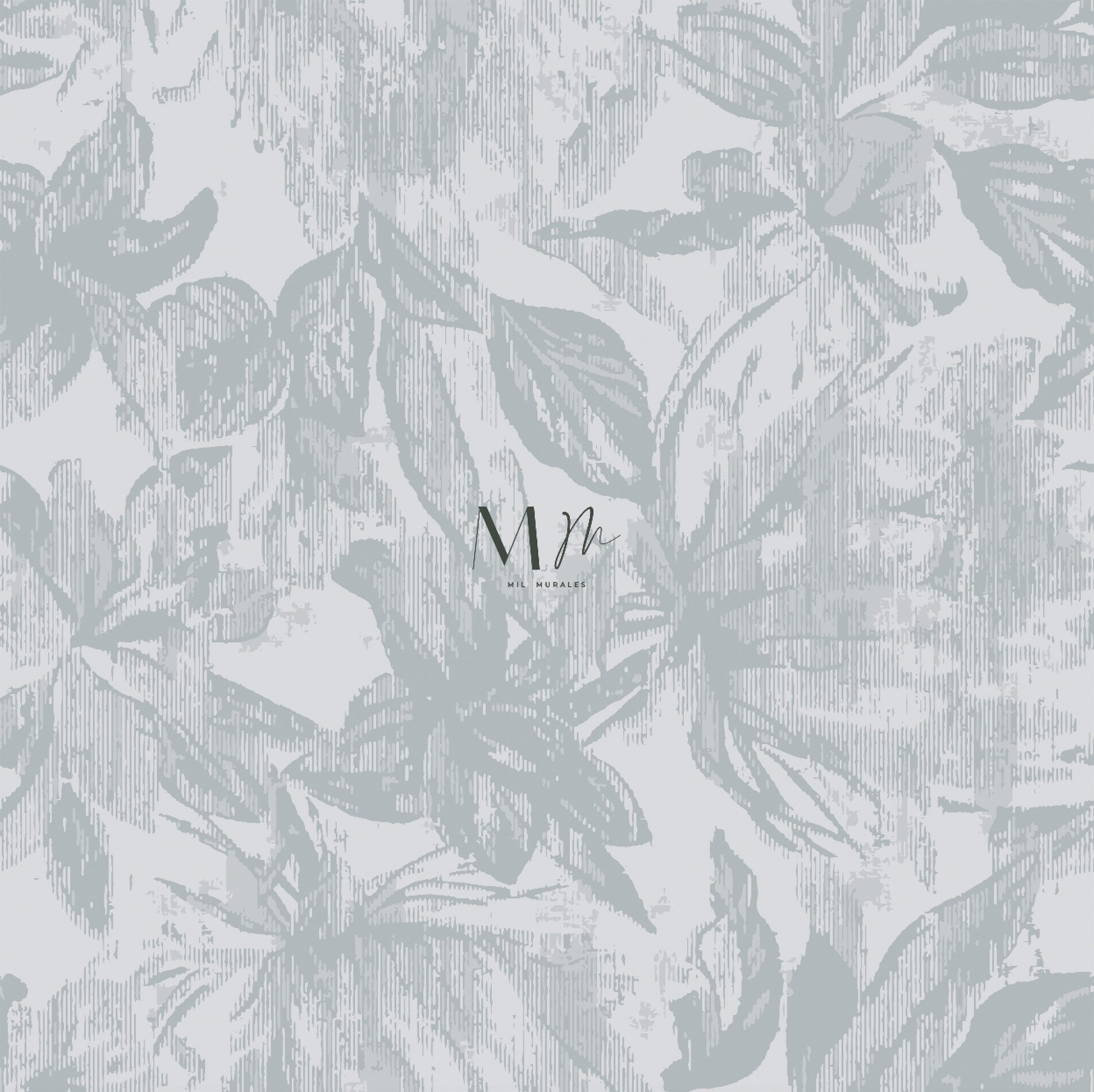 Flor sobre lino azul