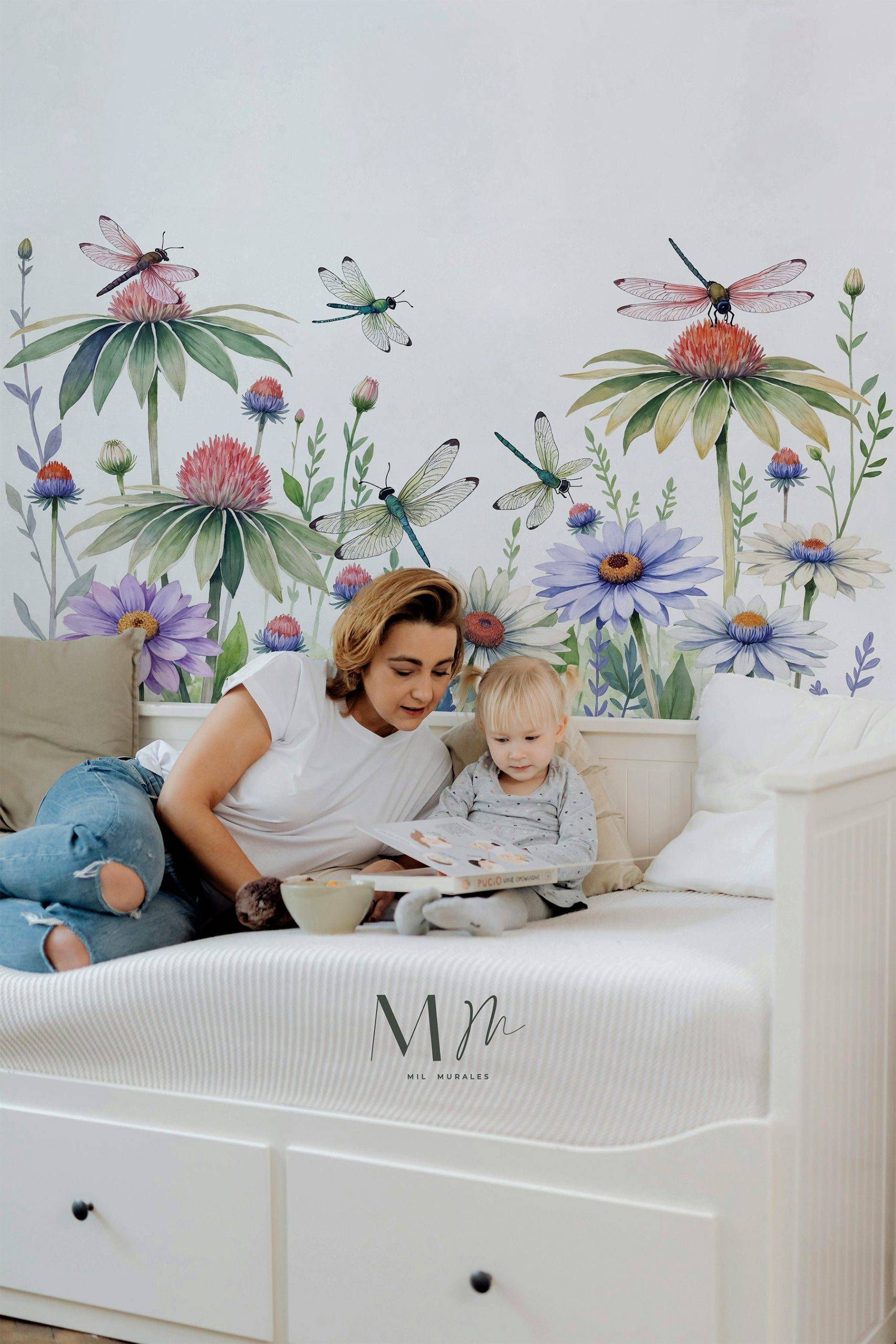 Dragonflies and Flowers